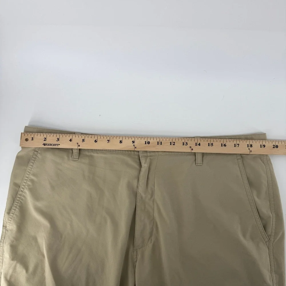 FootJoy Golf Shorts Mens 38 Tan Khaki Performance Stretch Flat Front Technical